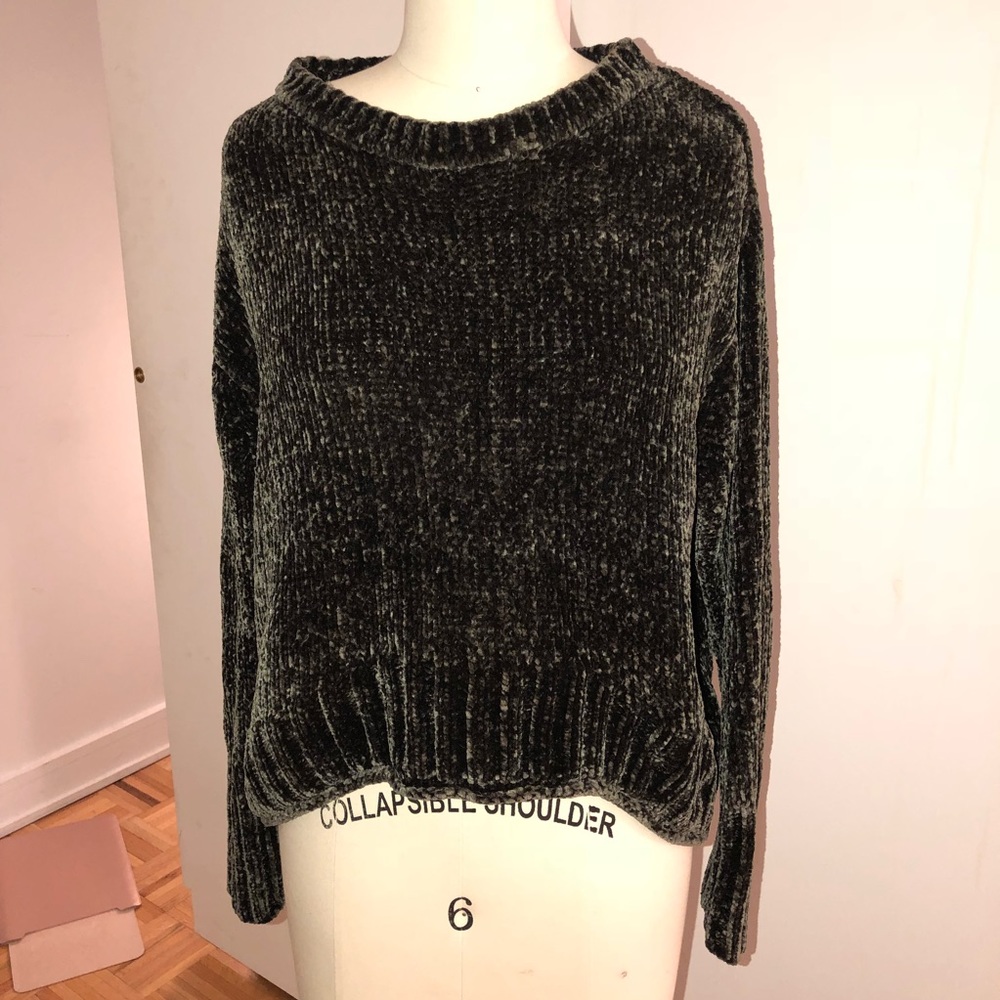 Zara Olive Green Knit Sweater